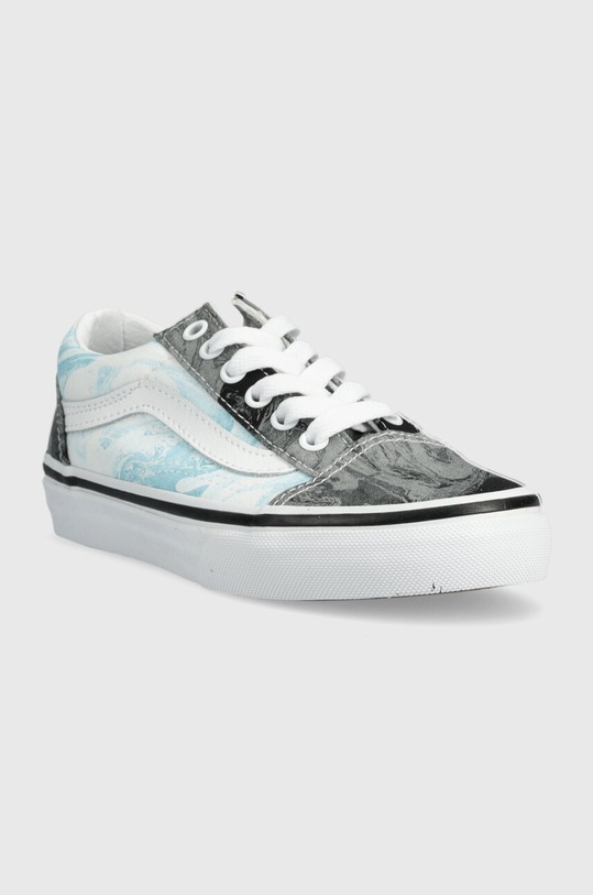 Chłopiec Vans tenisówki dziecięce UY Old Skool MRBL BLKGY VN0A7Q5FY301 niebieski