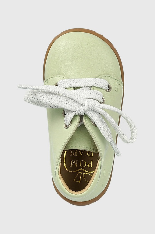Pom D'api półbuty skórzane dziecięce zielony O1AFAA0403.18.23