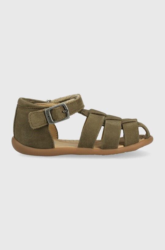 Pom D'api sandale din piele intoarsa pentru copii verde O1AJAS0401.24.25