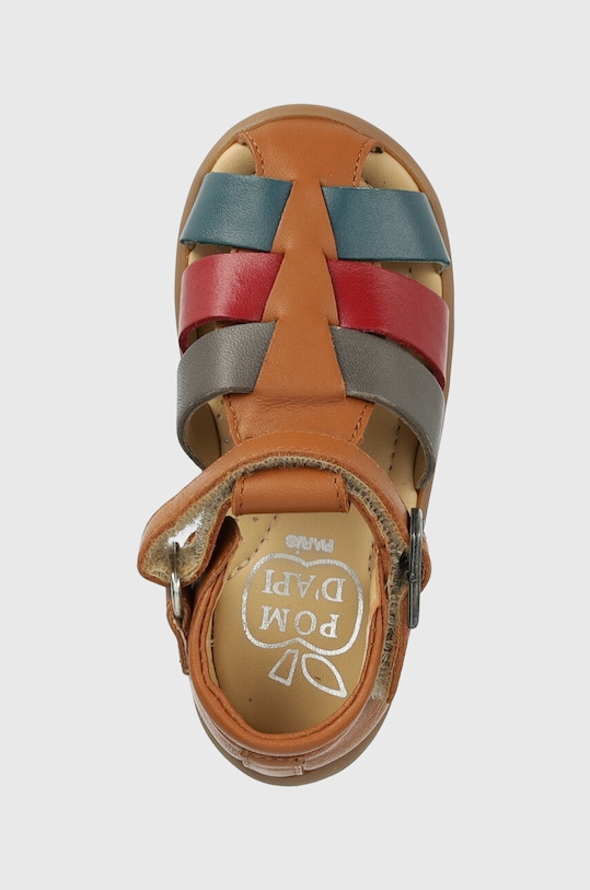 Pom D'api sandały skórzane dziecięce brązowy O1AJAA0403.18.23