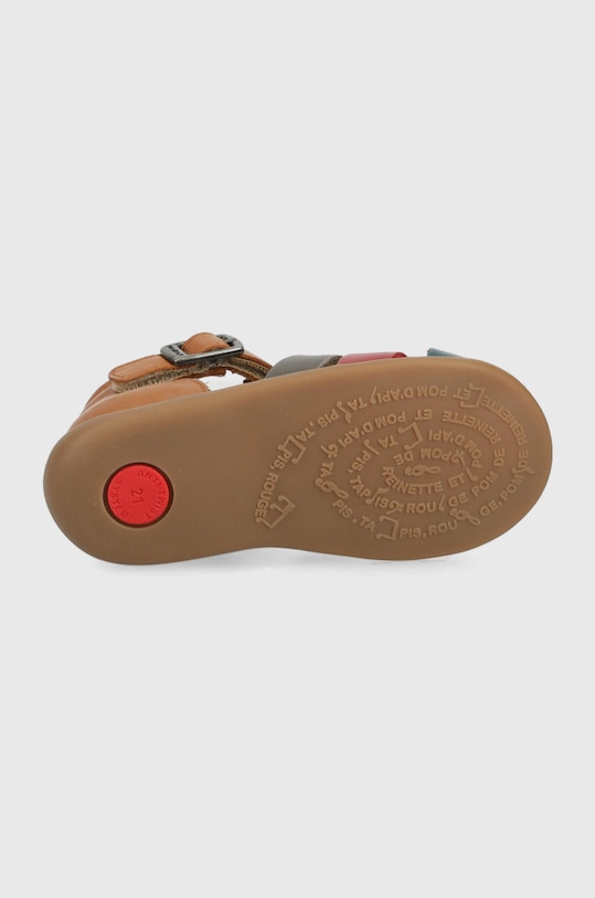 Pom D'api sandały skórzane dziecięce O1AJAA0403.18.23 brązowy