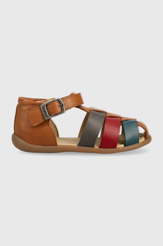 Pom D'api sandale din piele pentru copii maro O1AJAA0403.24.25