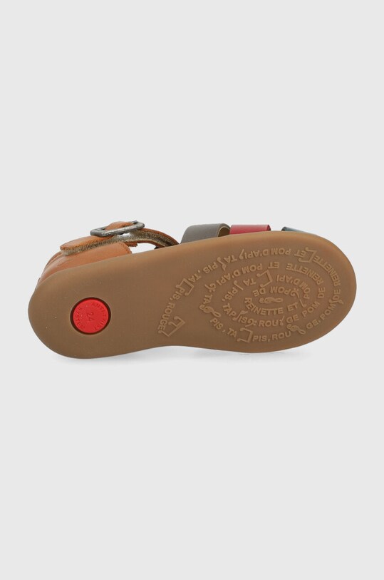 Pom D'api sandale din piele pentru copii O1AJAA0403.24.25 maro