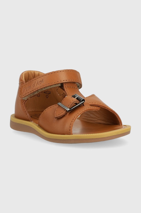 Pom D'api sandale din piele pentru copii O1CLAA04R2.19.23 maro SS23