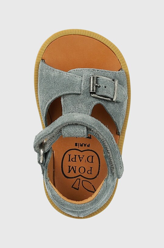Pom D'api sandale din piele intoarsa pentru copii albastru O1CLAE0402.19.23