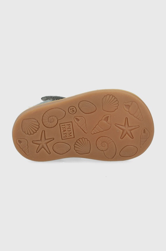 Pom D'api sandały zamszowe dziecięce O1CLAE0402.19.23 niebieski