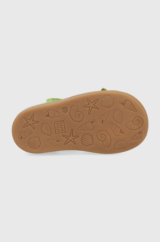 Pom D'api sandale din piele intoarsa pentru copii O1CLAE0404.24.27 verde