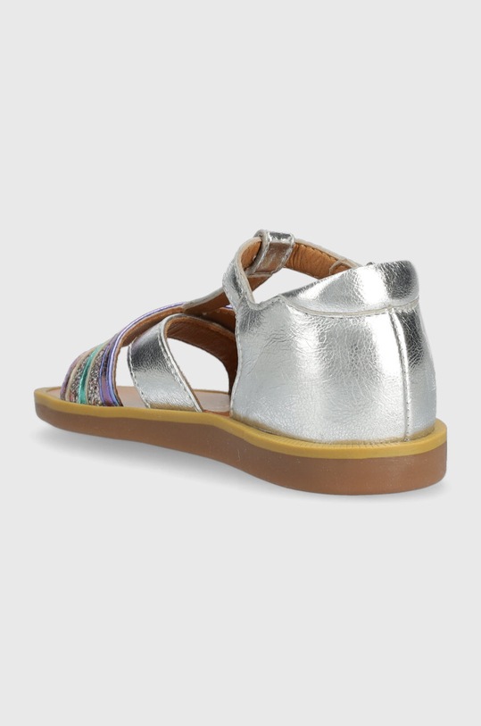 Băieți Pom D'api sandale din piele pentru copii O1CRAM0401.24.27 argintiu