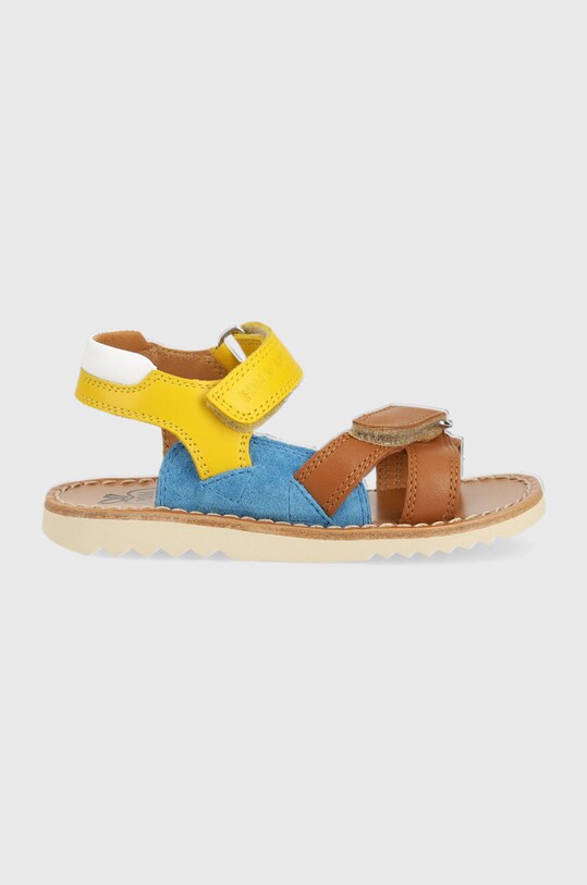 Pom D'api sandale din piele pentru copii Planet friendly multicolor O1EBBZ0401.24.27