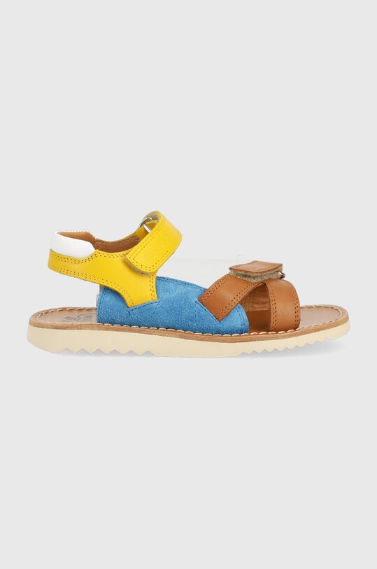 Pom D'api sandale din piele pentru copii Planet friendly multicolor O1EBBZ0401.28.30