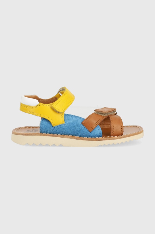 Pom D'api sandale din piele pentru copii Planet friendly multicolor O1EBBZ0401.28.30
