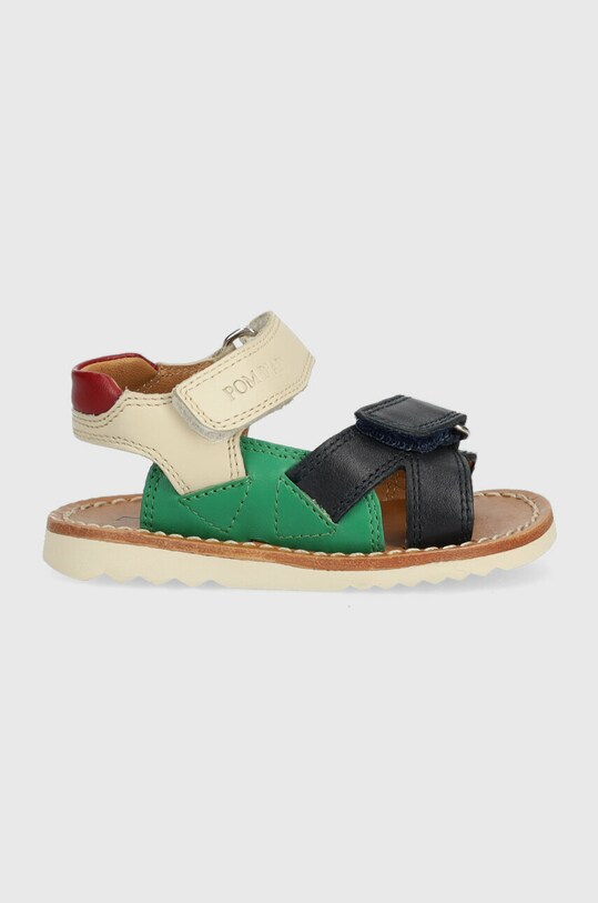 Pom D'api sandale din piele pentru copii Planet friendly multicolor O1EBAA0402.19.23