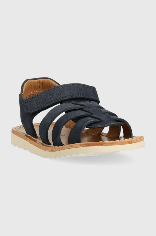 Pom D'api sandale din piele intoarsa pentru copii O1ECAC0401.20.23 bleumarin SS23