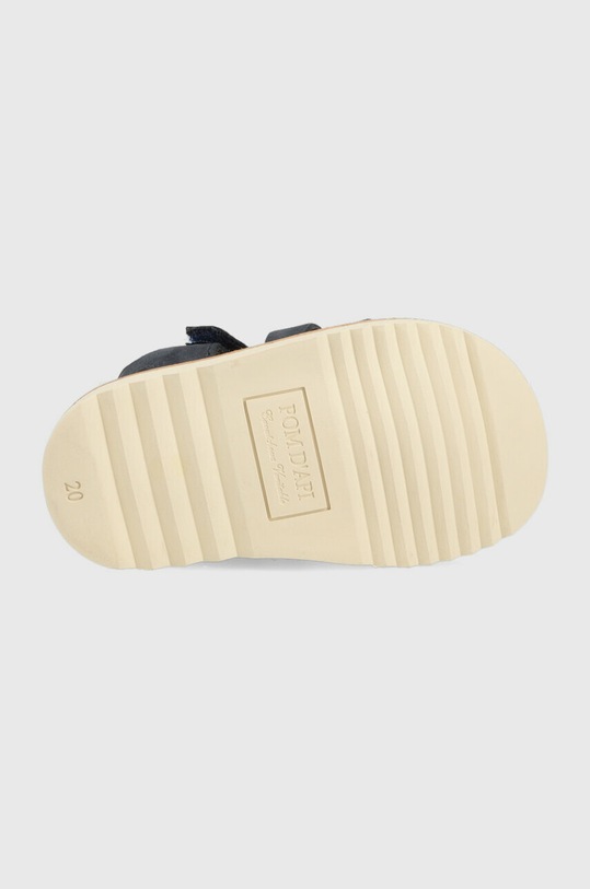 Dječje sandale od brušene kože Pom D'api O1ECAC0401.20.23 mornarsko plava