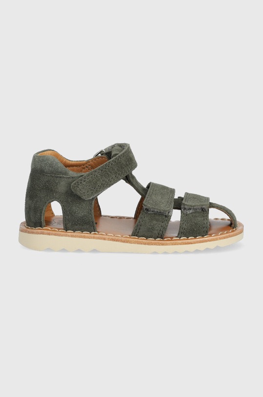 Pom D'api sandale din piele intoarsa pentru copii verde O1EFAE0403.19.23