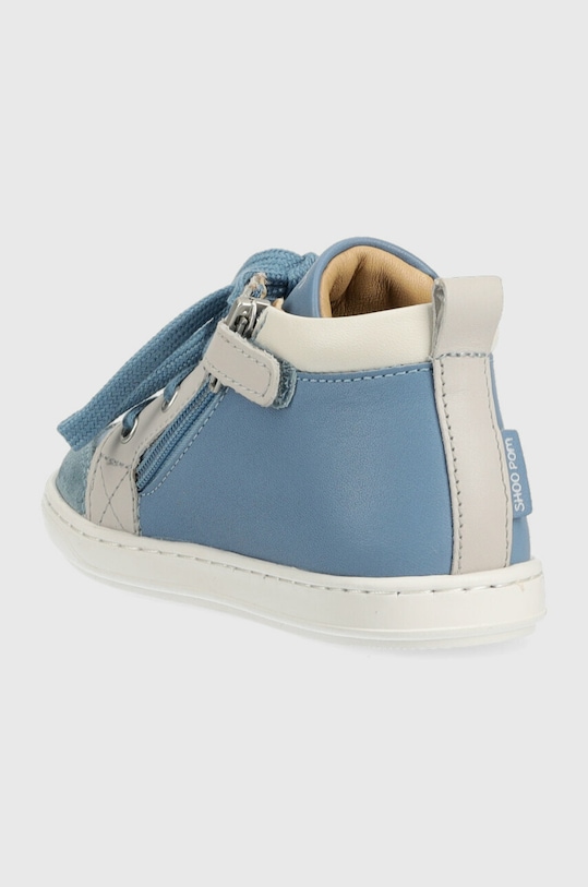 CHLAPEC Dětské kožené polobotky Shoo Pom O4DBAB0403 modrá