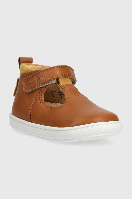 Shoo Pom sandale din piele pentru copii O4DQAA04R1.19.23 maro SS23