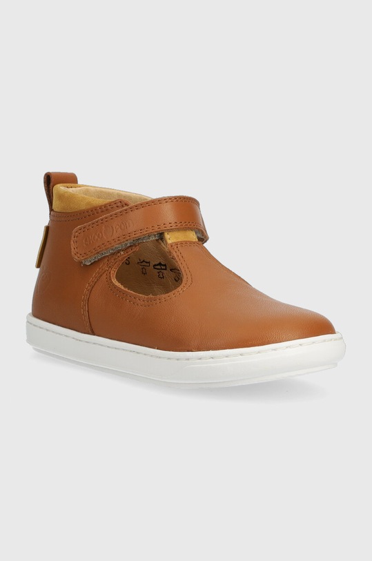 Shoo Pom sandale din piele pentru copii O4DQAA04R1.24.25 maro SS23