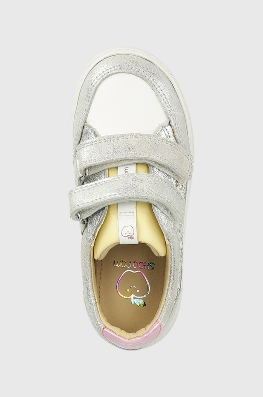 Dječje kožne tenisice Shoo Pom srebrna O4GABM0401.25.32