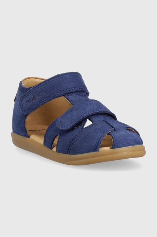 Shoo Pom sandale din piele intoarsa pentru copii O4OAAW0403 albastru SS23