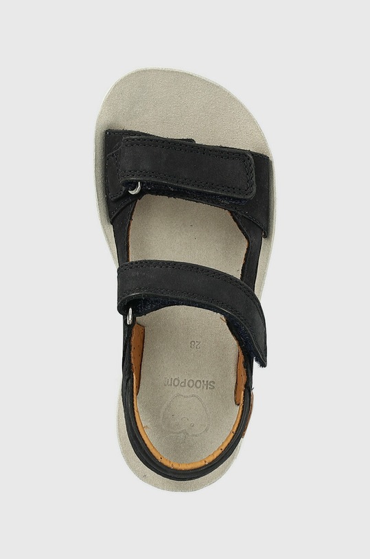 Dječje sandale od brušene kože Pom D'api crna O4PAAW04R1.28.34