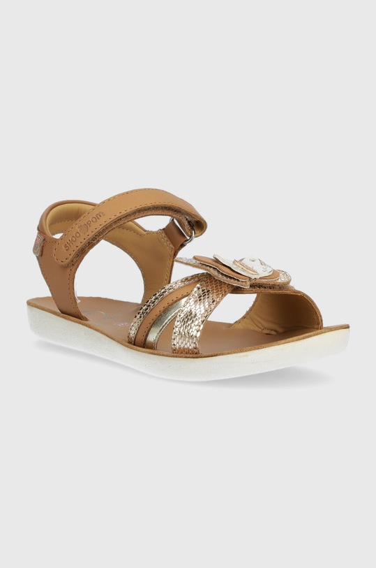 Shoo Pom sandale din piele pentru copii O4PTAA0401.28.32 maro SS23
