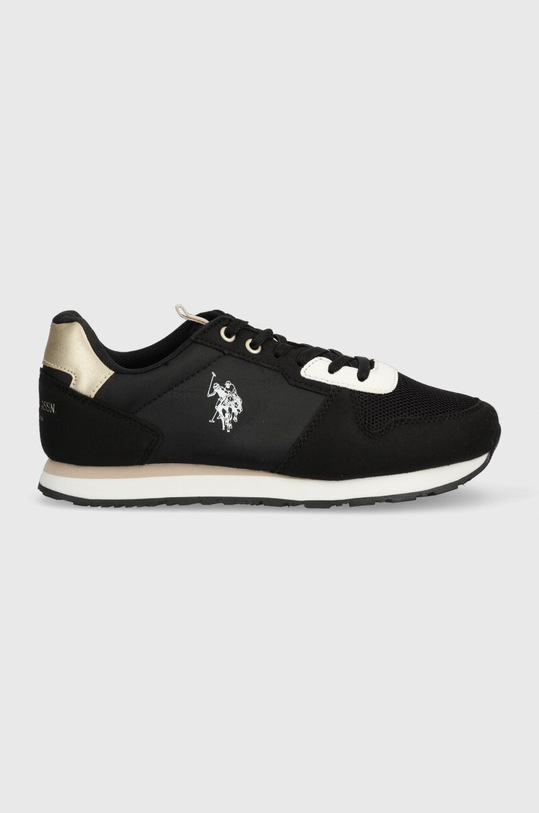 U.S. Polo Assn. sneakersy dziecięce imitacja zamszu czarny NOBIK008