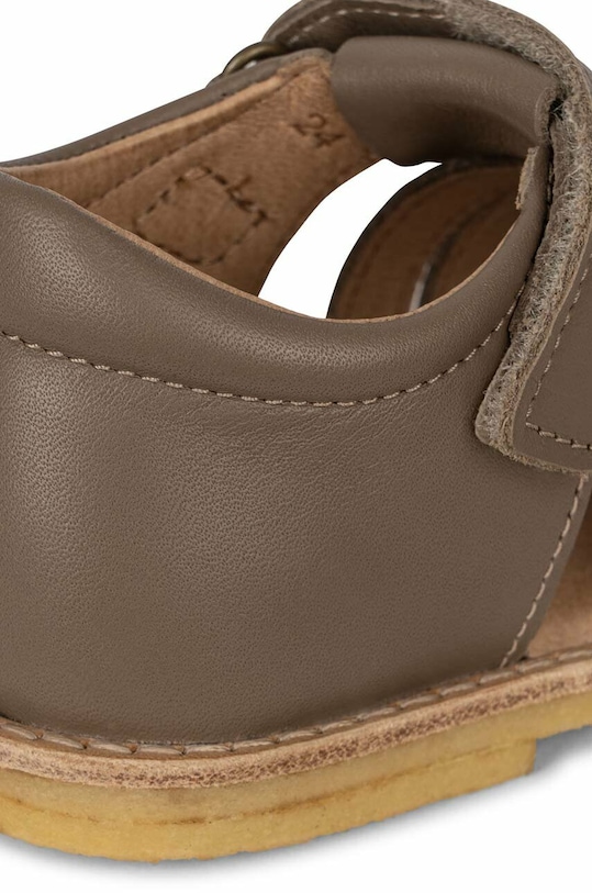 Dětské kožené sandály Konges Sløjd šedá KS4967