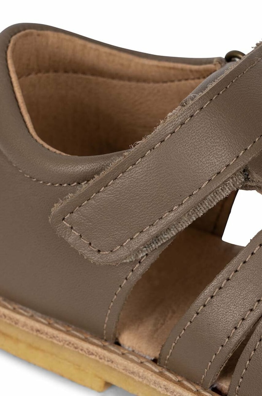 Dětské kožené sandály Konges Sløjd KS4967 šedá