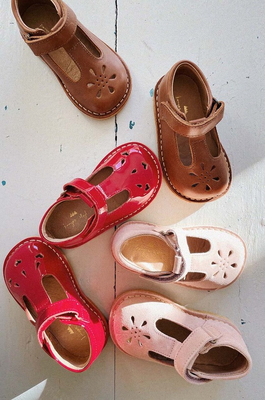 Дитячі шкіряні туфлі Konges Sløjd KS4974