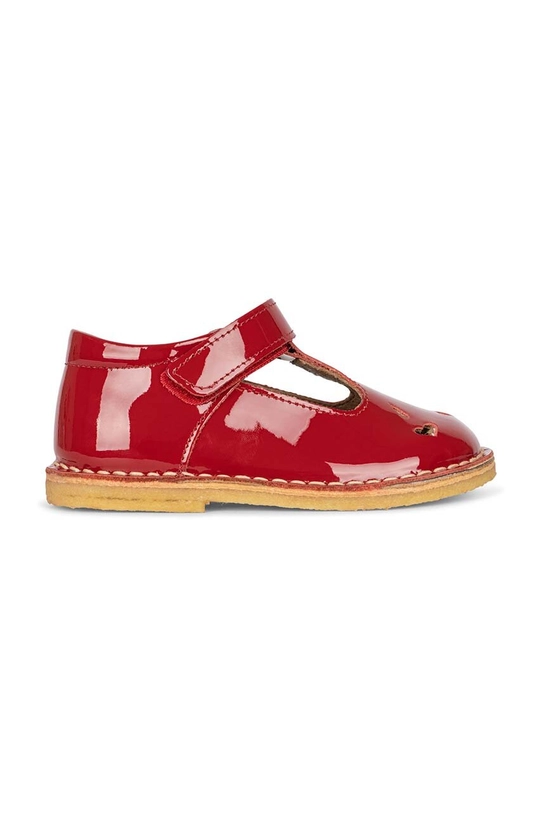 Konges Sløjd scarpe basse in pelle bambini KS4974 rosso SS23