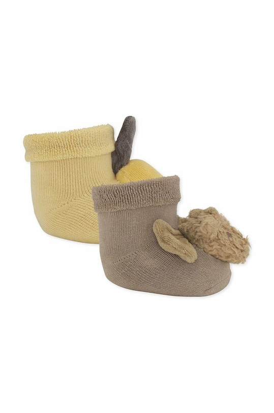 Konges Sløjd skarpetki niemowlęce 2-pack beżowy KS4451