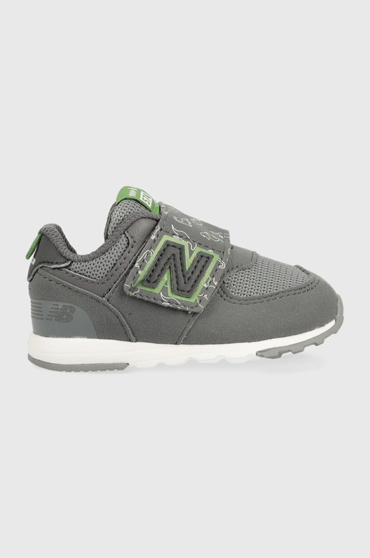 New Balance sneakersy dziecięce NBNW574 imitacja skóry licowej szary NW574