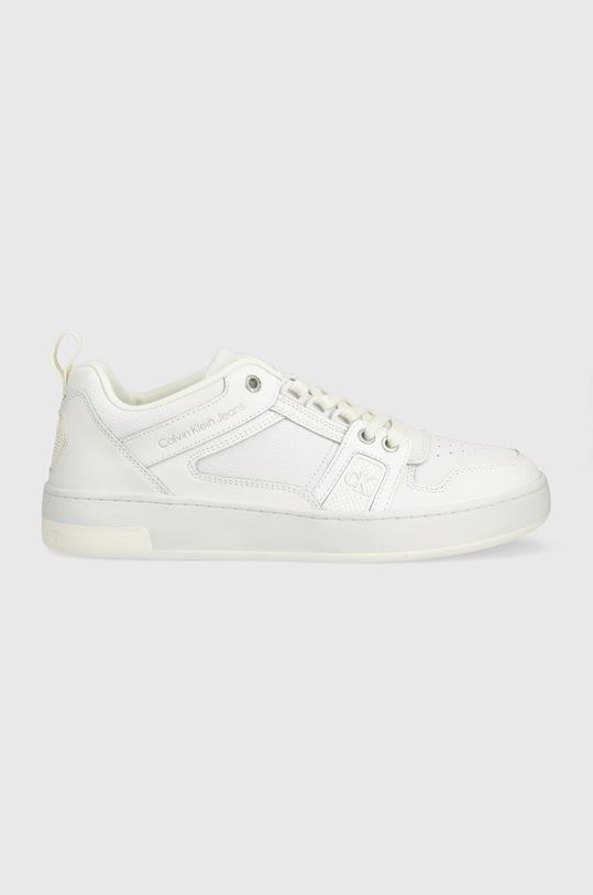 Calvin Klein Jeans sneakers din piele YM0YM00575 BASKET CUPSOLE R LTH-TPU INSERT Planet friendly alb YM0YM00575