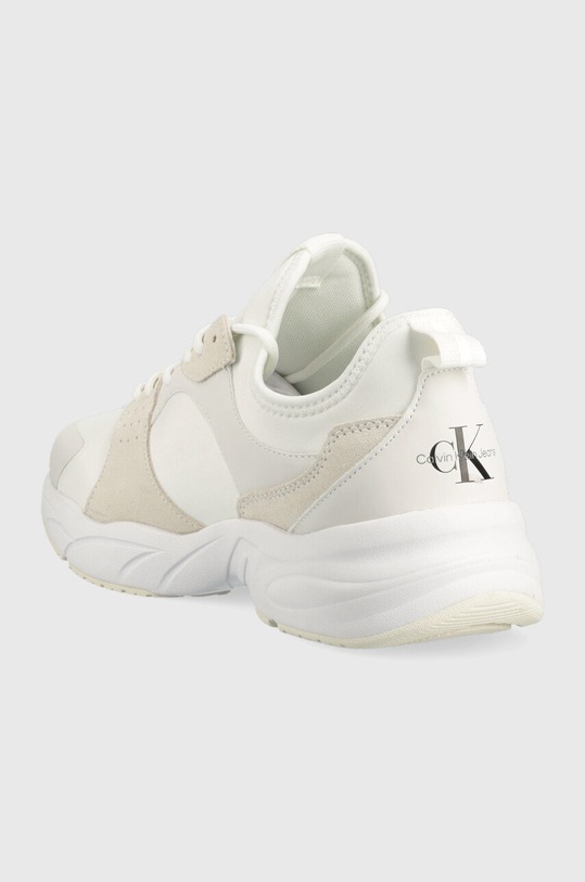 Încălțăminte Calvin Klein Jeans sneakers YM0YM00590 RETRO TENNIS SOCK YM0YM00590 alb
