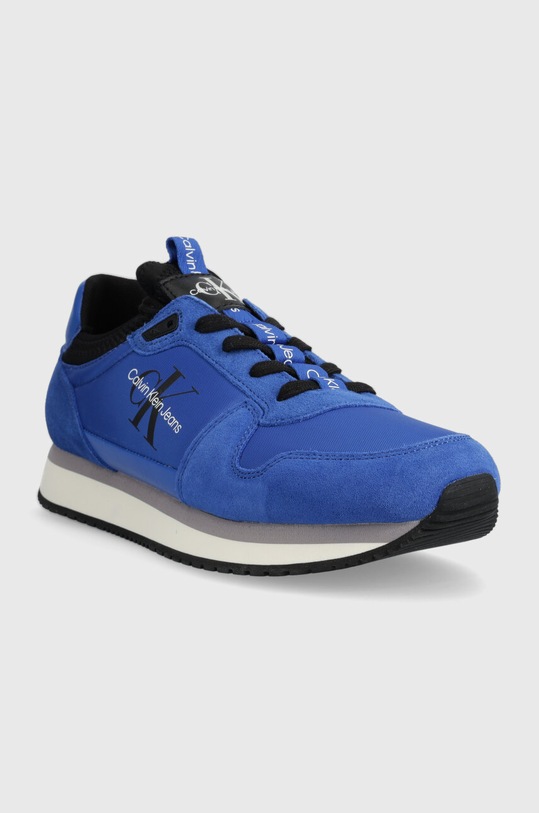 Кросівки Calvin Klein Jeans YM0YM00553 RUNNER SOCK LACEUP NY-LTH YM0YM00553 блакитний AW24