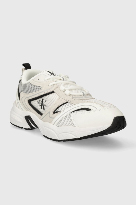 Αθλητικά Calvin Klein Jeans YM0YM00589 RETRO TENNIS SU-MESH YM0YM00589 λευκό AW23