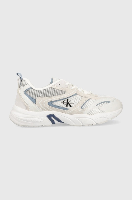 Calvin Klein Jeans sneakersy Retro Tennis Su-Mesh imitacja skóry licowej biały YM0YM00589