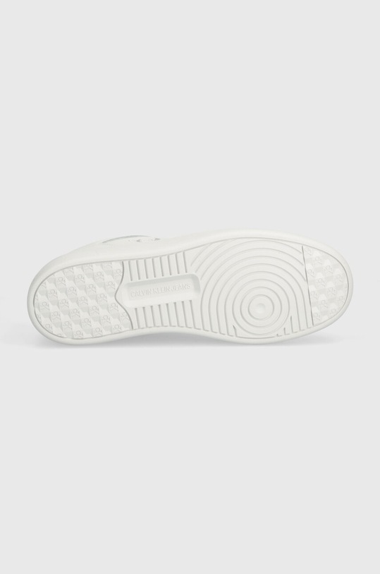 Δερμάτινα αθλητικά παπούτσια Calvin Klein Jeans BASKET CUPSOLE LOW LTH MONO BASKET CUPSOLE LOW LTH MONO YM0YM00574 λευκό