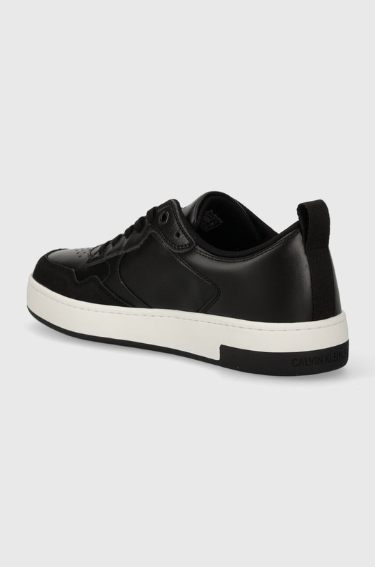 Obuwie Calvin Klein Jeans sneakersy skórzane BASKET CUPSOLE LOW LTH MONO YM0YM00574 czarny