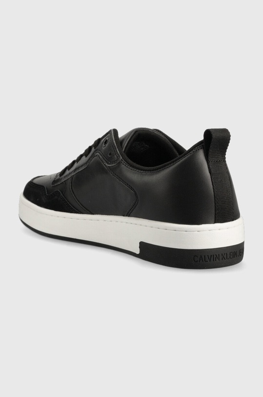 Obuwie Calvin Klein Jeans sneakersy skórzane BASKET CUPSOLE LOW LTH MONO YM0YM00574 czarny