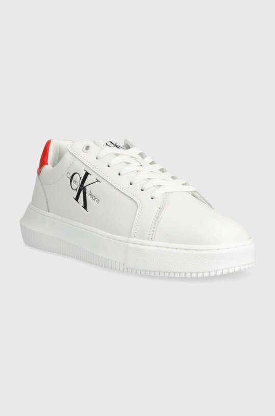 Шкіряні кросівки Calvin Klein Jeans YM0YM00681 CHUNKY CUPSOLE MONOLOGO YM0YM00681 білий NC24