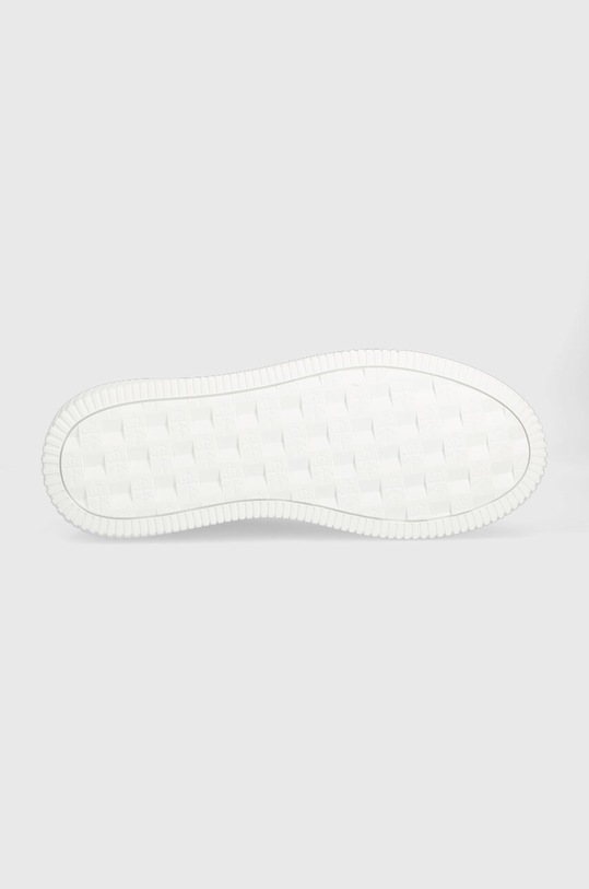 Calvin Klein Jeans sneakersy skórzane Chunky Capsule Monologo YM0YM00681 biały