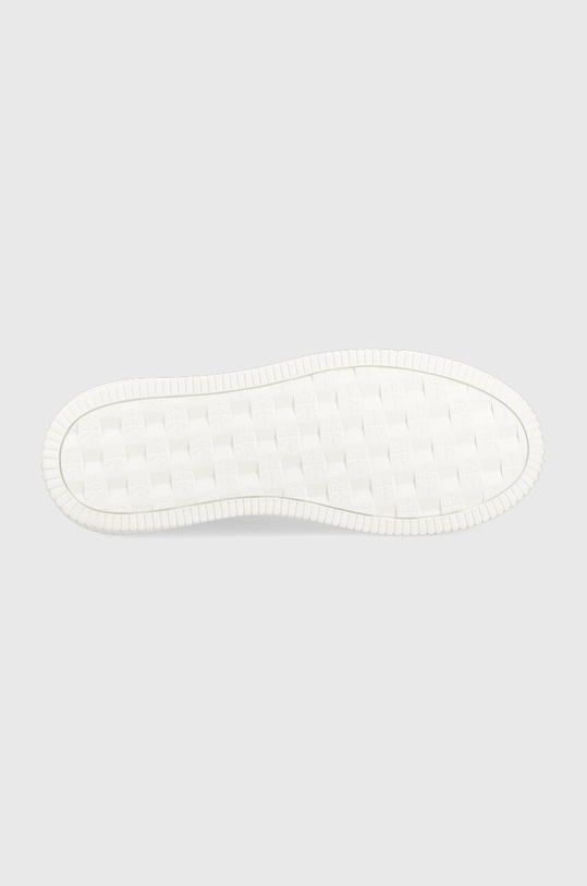 Calvin Klein Jeans sneakersy skórzane Chunky Capsule Monologo YM0YM00681 biały