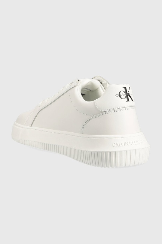 Obuwie Calvin Klein Jeans sneakersy skórzane Chunky Capsule Monologo YM0YM00681 biały