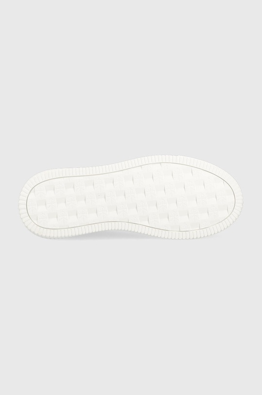Calvin Klein Jeans sneakersy skórzane Chunky Capsule Monologo YM0YM00681 biały