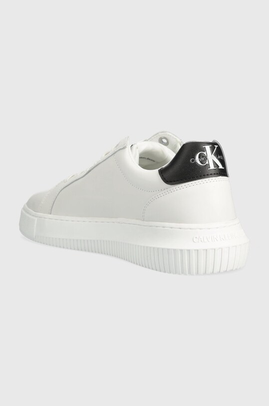 Obuwie Calvin Klein Jeans sneakersy skórzane Chunky Capsule Monologo YM0YM00681 biały