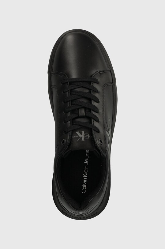 Кожаные кроссовки Calvin Klein Jeans YM0YM00681 CHUNKY CUPSOLE MONOLOGO чёрный YM0YM00681