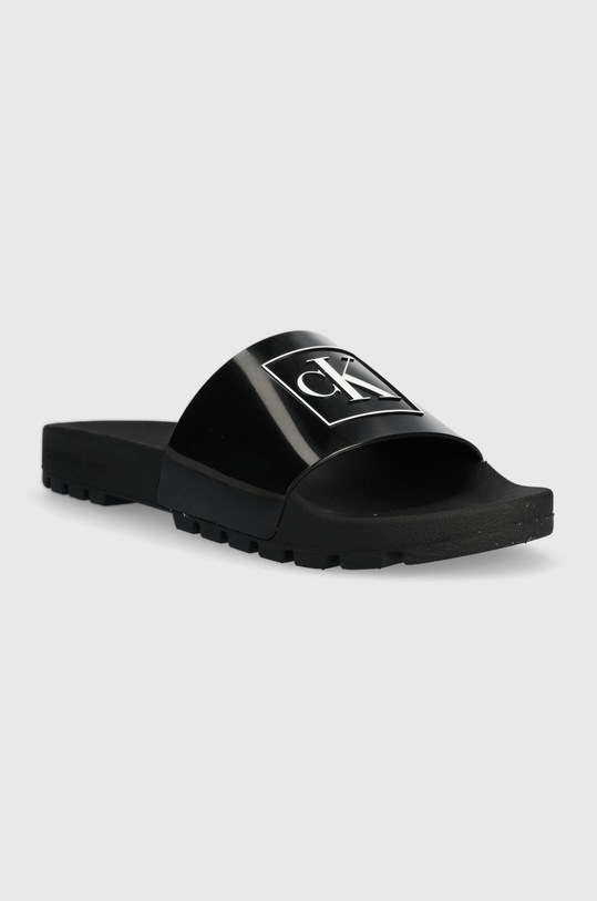 Calvin Klein Jeans klapki YM0YM00591 TRUCK SLIDE MONOGRAM RUBBER M YM0YM00591 czarny SS23