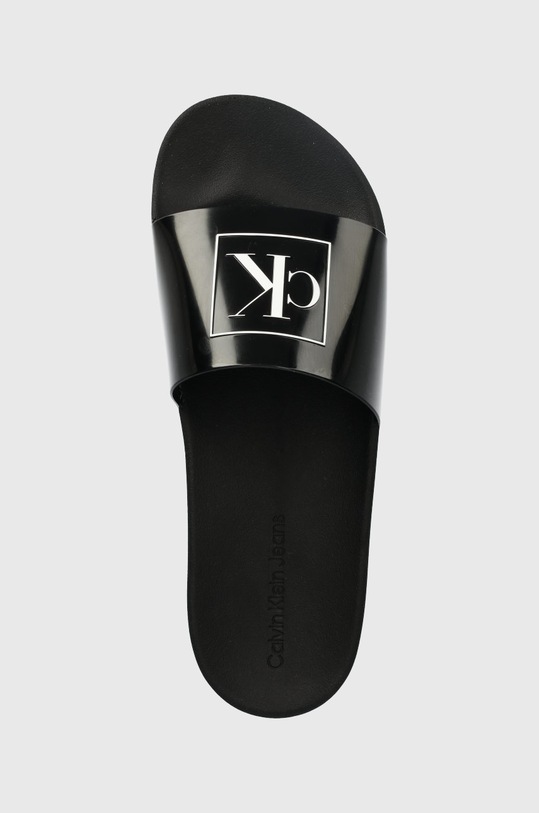 Calvin Klein Jeans klapki YM0YM00591 TRUCK SLIDE MONOGRAM RUBBER M czarny YM0YM00591